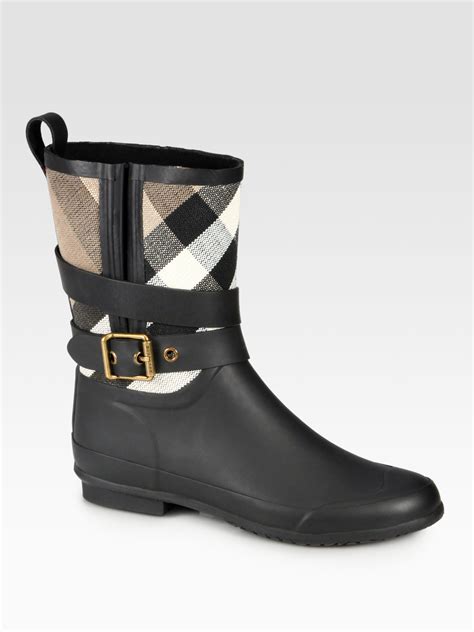 burberry black booties|Burberry rain boots outlet.